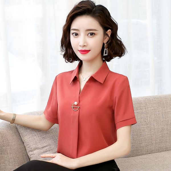 chiffon short sleeve women's 2020 summer new korean style all-match professional ol bottoming shirt design sense shirt inch, White
chiffon short sleeve women's 2020 summer new korean style all-match professional ol bottoming shirt design sense shirt inch, White