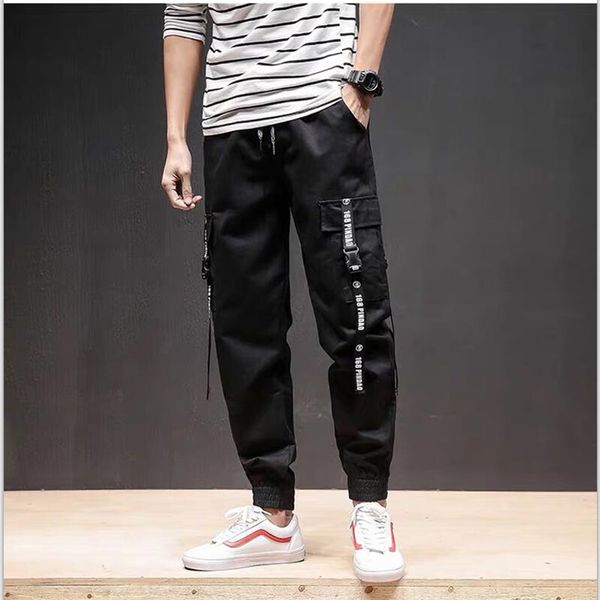new loose long men cargo pants baggy trousers fashion fitted bottoms wear hip hop pocket pant, Black
new loose long men cargo pants baggy trousers fashion fitted bottoms wear hip hop pocket pant, Black