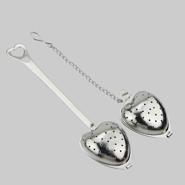 stainless steel tea infuser heart shape loose leaf filter flower herb seasoning strainer with chain metal stir kitchen tools
stainless steel tea infuser heart shape loose leaf filter flower herb seasoning strainer with chain metal stir kitchen tools