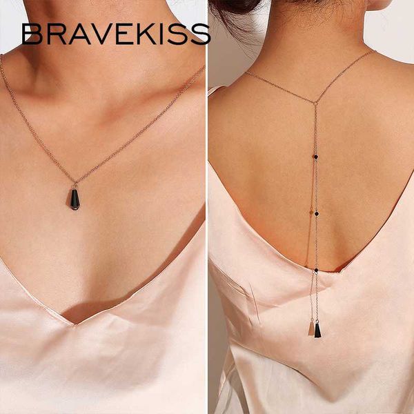 bravekiss water drop tassel retro back chain necklace love wedding pendant fashion jewelry accessories for women bpn1337, Silver
bravekiss water drop tassel retro back chain necklace love wedding pendant fashion jewelry accessories for women bpn1337, Silver