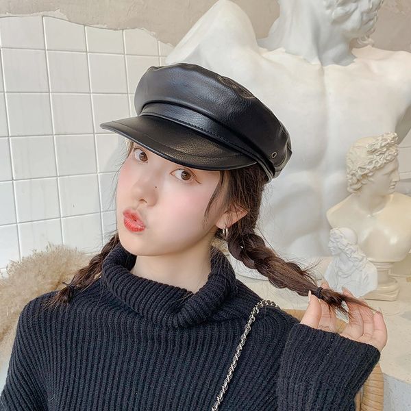 pu leather women's autumn korean red hat beret style casual all-match fashion beret hat tide net red cap, Blue;gray
pu leather women's autumn korean red hat beret style casual all-match fashion beret hat tide net red cap, Blue;gray