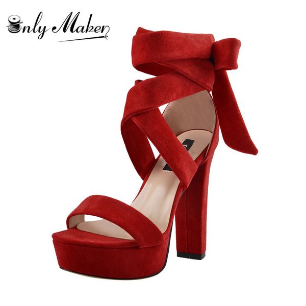 sandals onlymaker women's platform chunky high heel red and black peep toe ankle strap single band shoes for summer
sandals onlymaker women's platform chunky high heel red and black peep toe ankle strap single band shoes for summer
