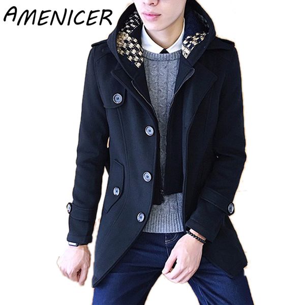 men slim fit trench coat hooded single breasted mens coats windcheater male for long winter jacket down overcoat raincoats, Tan;black
men slim fit trench coat hooded single breasted mens coats windcheater male for long winter jacket down overcoat raincoats, Tan;black