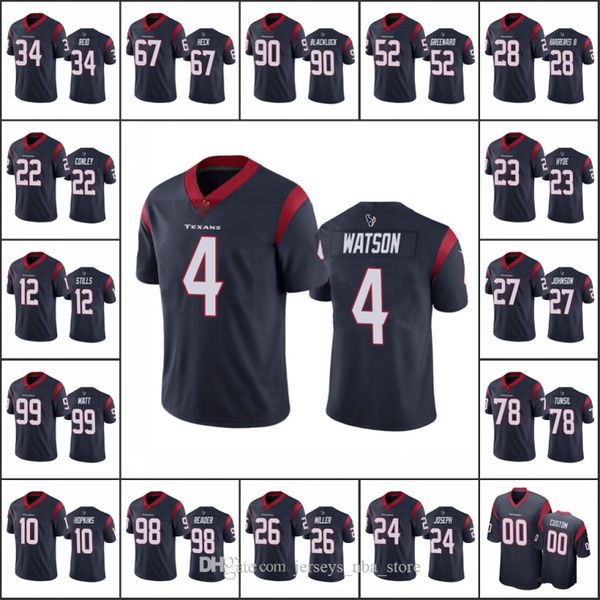 houston texans men #4 deshaun watson 99 j.j. watt 67 charlie heck women youth nfl custom navy vapor untouchable limited jersey, Black;red
houston texans men #4 deshaun watson 99 j.j. watt 67 charlie heck women youth nfl custom navy vapor untouchable limited jersey, Black;red