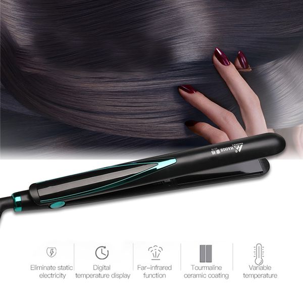 hair straughtener fast warm-up flat iron negative ion ceramic tourmaline ionic hair straighten curling iron corrugation cx200721, Black
hair straughtener fast warm-up flat iron negative ion ceramic tourmaline ionic hair straighten curling iron corrugation cx200721, Black