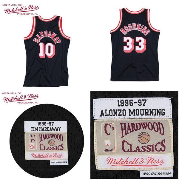 men's basketball miami heat 10 tim hardaway 33 mourning mitchell & ness 1996-97 hardwoods classics authentic jersey, Black;red
men's basketball miami heat 10 tim hardaway 33 mourning mitchell & ness 1996-97 hardwoods classics authentic jersey, Black;red