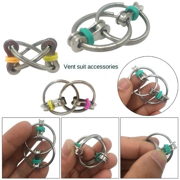 new fidget cube decompression stainless steel ring vent toy bicycle toy decompression bicycle chain key chain
new fidget cube decompression stainless steel ring vent toy bicycle toy decompression bicycle chain key chain