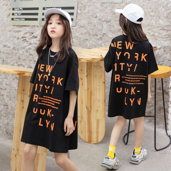 girls summer skirt 2020 new fashion loose long t-shirt letter t-shirt casual big children base, Blue
girls summer skirt 2020 new fashion loose long t-shirt letter t-shirt casual big children base, Blue