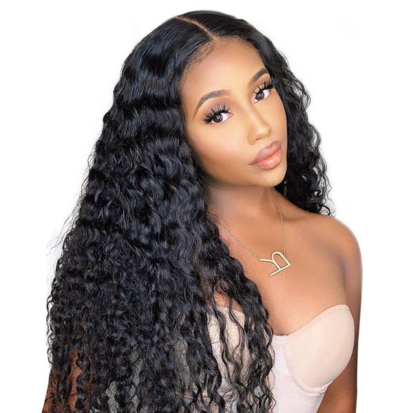 peruvian deep wave lace front wigs remy human hair wig 13x4 deep curly wig pre plucked with baby hair for women, Black
peruvian deep wave lace front wigs remy human hair wig 13x4 deep curly wig pre plucked with baby hair for women, Black
