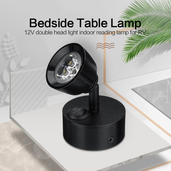 new 12v aluminum alloy base indoor reading lamp aluminum reading base for indoor light rv silver/black car accessories
new 12v aluminum alloy base indoor reading lamp aluminum reading base for indoor light rv silver/black car accessories