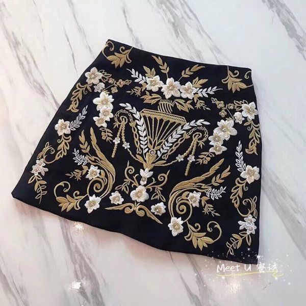 ws7253 fashion women's skirts 2020 runway luxury european design party style women's clothing, Black
ws7253 fashion women's skirts 2020 runway luxury european design party style women's clothing, Black