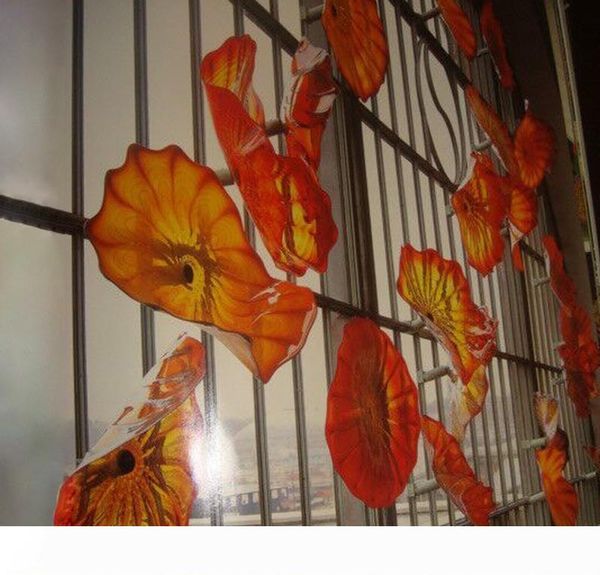 orange red fancy pretty hand blown wall decor glass plates, murano art wall hanging custom colours plate
orange red fancy pretty hand blown wall decor glass plates, murano art wall hanging custom colours plate