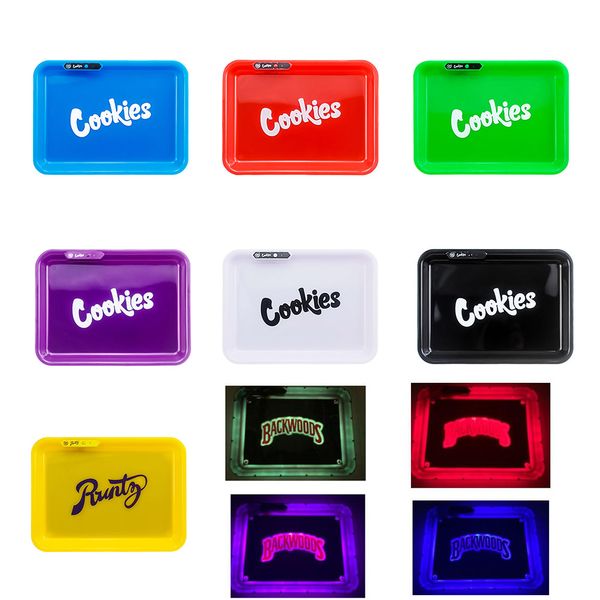 Cookies Runtz Backwoods California Glowtray Blue Red Green Yellow LED Rolling Glow Tray for Rolling 420 Dry Herb Flower With Box 
Cookies Runtz Backwoods California Glowtray Blue Red Green Yellow LED Rolling Glow Tray for Rolling 420 Dry Herb Flower With Box