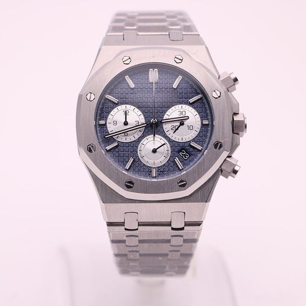 new fashion men's watches royal oak 26331st series 41 mm blue dial vk chronograph original buckle quartz watch ng, Slivery;brown
new fashion men's watches royal oak 26331st series 41 mm blue dial vk chronograph original buckle quartz watch ng, Slivery;brown