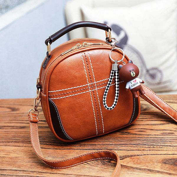 new fashion handbag shoulder messenger bag oil wax leather bag woman bags