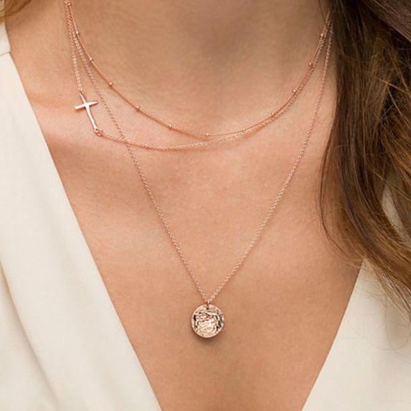 fashion street beat popular personality multi-storey lucky cross sequins short paragraph charm women's necklace wholesale, Silver
fashion street beat popular personality multi-storey lucky cross sequins short paragraph charm women's necklace wholesale, Silver