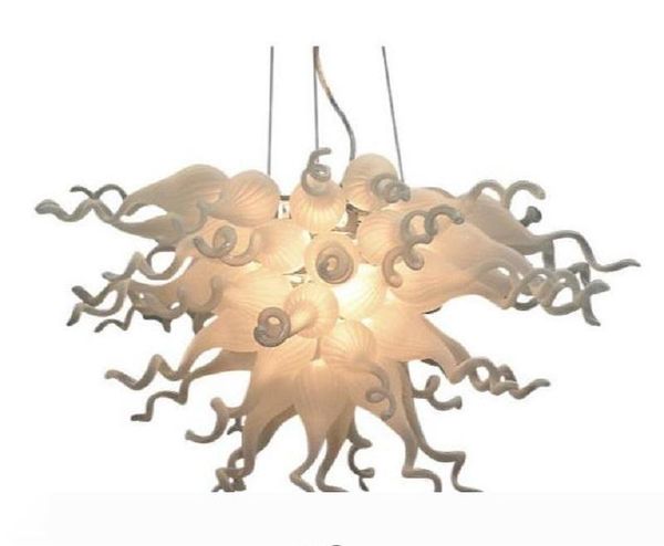 white modern style hand blown murano glass chandelier lamps milky white color urban design for table decoration
white modern style hand blown murano glass chandelier lamps milky white color urban design for table decoration