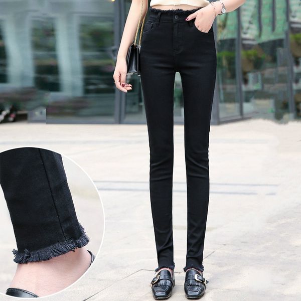 women black skinny pencil pants 170-185cm tall girls long high waist jeans plus size denim distressed trousers winter 2020, Blue
women black skinny pencil pants 170-185cm tall girls long high waist jeans plus size denim distressed trousers winter 2020, Blue