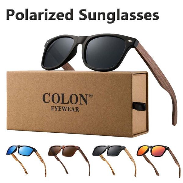 four-color fashion wooden polarized sunglasses men's square anti-uv sunglasses retro casual with glasses case, White;black
four-color fashion wooden polarized sunglasses men's square anti-uv sunglasses retro casual with glasses case, White;black