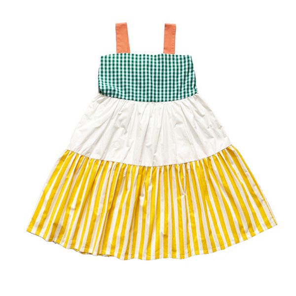 girl's dresses girls summer suspender dress korean kids clothes teen cotton stripe patchwork children sweet beach dress, #8848, Red;yellow
girl's dresses girls summer suspender dress korean kids clothes teen cotton stripe patchwork children sweet beach dress, #8848, Red;yellow