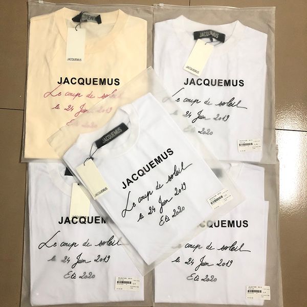 new white purple apricot embroidery letters jacquemus t shirt women men summer style fashion casaul tees jacquemus t-shirts, White;black
new white purple apricot embroidery letters jacquemus t shirt women men summer style fashion casaul tees jacquemus t-shirts, White;black