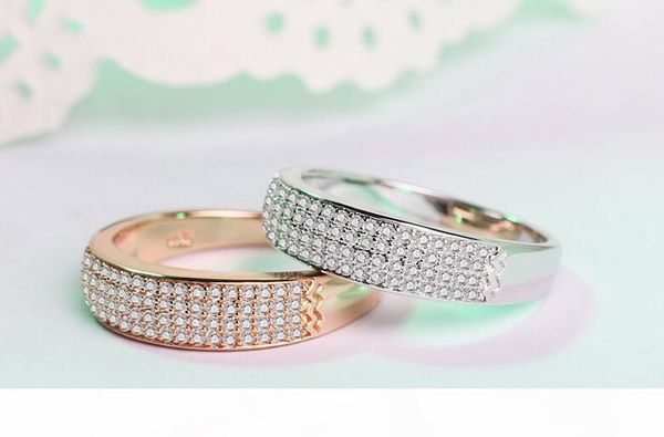 u clsssical wedding band ring fashion jewelry 925 sterling silver &rose gold fill pave white sapphire cz diamond promise ring for women, Slivery;golden
u clsssical wedding band ring fashion jewelry 925 sterling silver &rose gold fill pave white sapphire cz diamond promise ring for women, Slivery;golden
