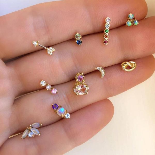 exquisite stud earring arrow triangle moon flower geometric crystal gold earrings glamour lady jewelry gifts girl earring set, Golden;silver
exquisite stud earring arrow triangle moon flower geometric crystal gold earrings glamour lady jewelry gifts girl earring set, Golden;silver