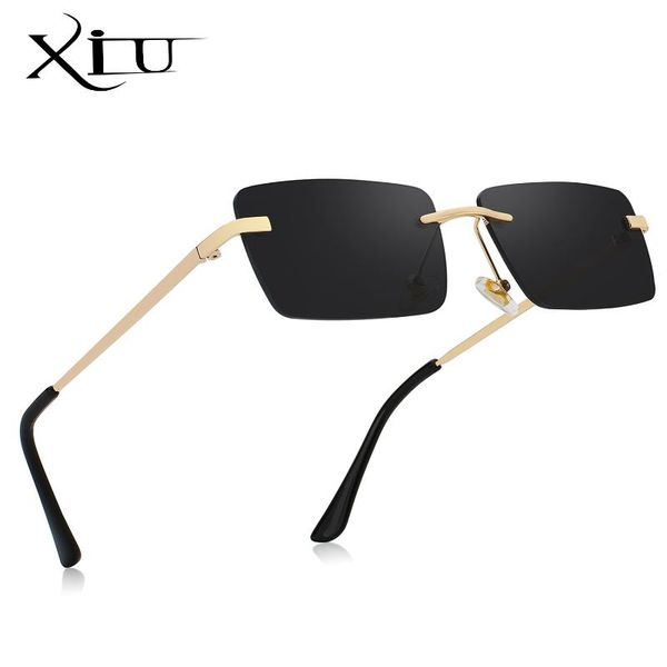 xiu new selling vintage small square sunglasses women rectangle framless retro fashion sea color lens sun glasses, White;black
xiu new selling vintage small square sunglasses women rectangle framless retro fashion sea color lens sun glasses, White;black
