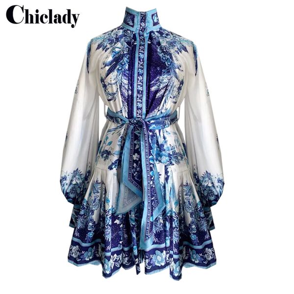 chiclady vintage blue floral printed single breasted sashes lantern sleeve a line dresses belt women robe vestidos, Black;gray
chiclady vintage blue floral printed single breasted sashes lantern sleeve a line dresses belt women robe vestidos, Black;gray