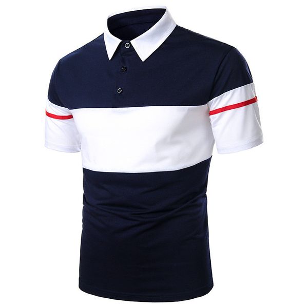 designer polo shirts men fashion double color panelled polos casual short sleeve lapel neck polos mens clothes, White;black
designer polo shirts men fashion double color panelled polos casual short sleeve lapel neck polos mens clothes, White;black