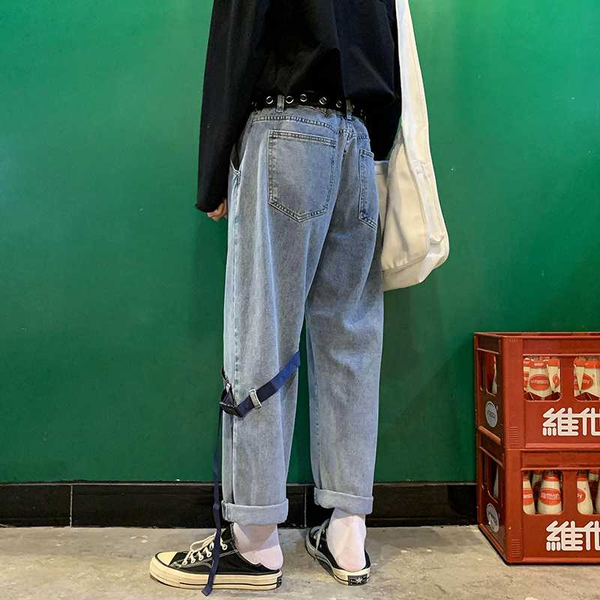 2020 new autumn men jeans men's casual loose ankle-length pants straight style wide leg men's jeans man pants, Blue
2020 new autumn men jeans men's casual loose ankle-length pants straight style wide leg men's jeans man pants, Blue