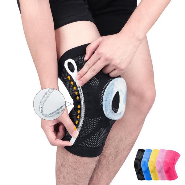 1 pcs basketball running knee support for sports protector knee sleeve silicone padded protection compression pads, Black;gray
1 pcs basketball running knee support for sports protector knee sleeve silicone padded protection compression pads, Black;gray