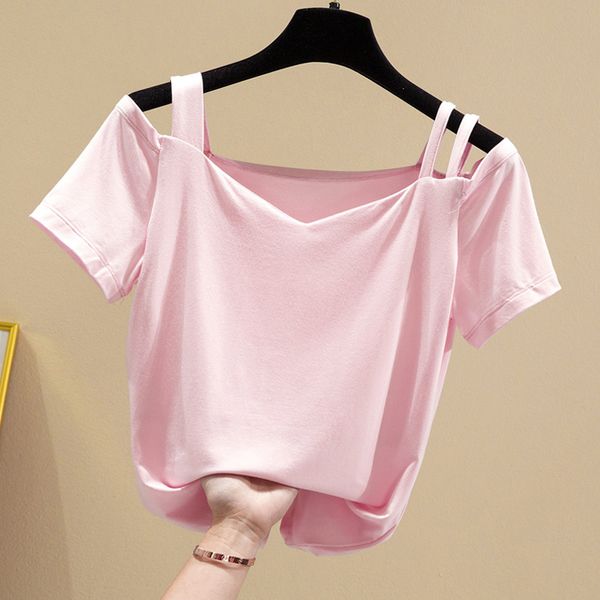 women's t-shirt women summer harajuku modal cotton solid color casual tees v neck short sleeve cold shoulder black white slim shirt
women's t-shirt women summer harajuku modal cotton solid color casual tees v neck short sleeve cold shoulder black white slim shirt