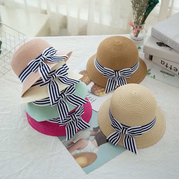 m8080 fresh blue and white stripe bow sun straw sun sunshade new children's straw hat summer lady girl's basin hat batch, Blue;gray
m8080 fresh blue and white stripe bow sun straw sun sunshade new children's straw hat summer lady girl's basin hat batch, Blue;gray