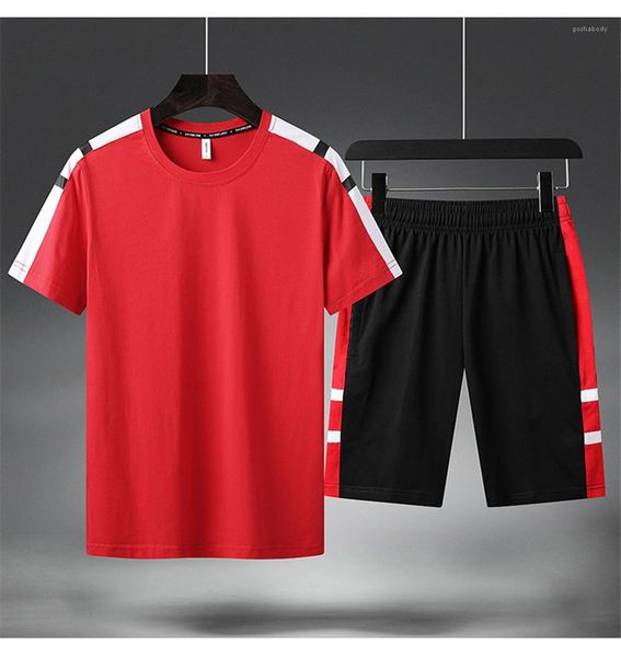 short sleeve tshirt fifth pants 2pcs clothing sets running homme panelled sportswear summer mens sports tracksuits designer, Gray
short sleeve tshirt fifth pants 2pcs clothing sets running homme panelled sportswear summer mens sports tracksuits designer, Gray