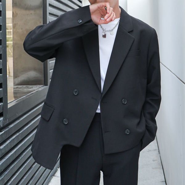 autumn korean black blazer men's fashion business casual dress jacket men streetwear wild loose suit jackets mens m-2xl, White;black
autumn korean black blazer men's fashion business casual dress jacket men streetwear wild loose suit jackets mens m-2xl, White;black