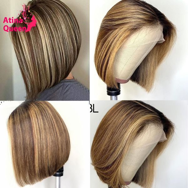 13x6 pixie cut short bob pre plucked hd lace wig 150% remy transparent ombre honey blonde mix colored lace front human hair wigs, Black
13x6 pixie cut short bob pre plucked hd lace wig 150% remy transparent ombre honey blonde mix colored lace front human hair wigs, Black