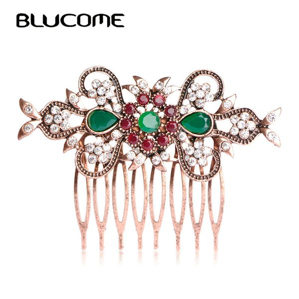 blucome retro turkish bridal wedding hair accessories red crystal flower hair combs hairpins head jewelry for women girls tiara, Golden;silver
blucome retro turkish bridal wedding hair accessories red crystal flower hair combs hairpins head jewelry for women girls tiara, Golden;silver