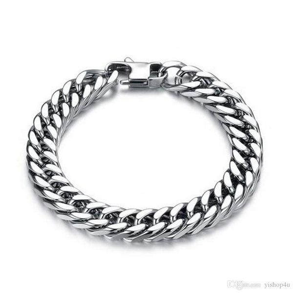 6mm 8mm 10mm 12mm width silver 316l stainess steel cuban bracelets charm fashion bracelet with square buckle for men women jewelry gifts, Black
6mm 8mm 10mm 12mm width silver 316l stainess steel cuban bracelets charm fashion bracelet with square buckle for men women jewelry gifts, Black