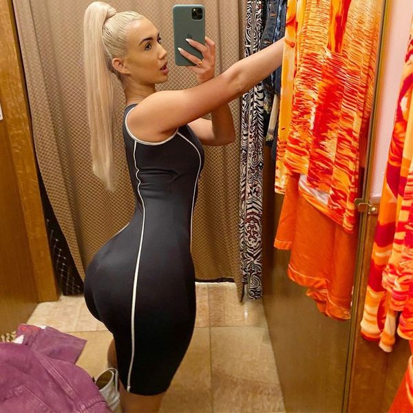 2020 summer new sleeveless line stitching 2020 women's pants summer women's jumpsuit sports bottoming jumpsuit for women, Black;white
2020 summer new sleeveless line stitching 2020 women's pants summer women's jumpsuit sports bottoming jumpsuit for women, Black;white