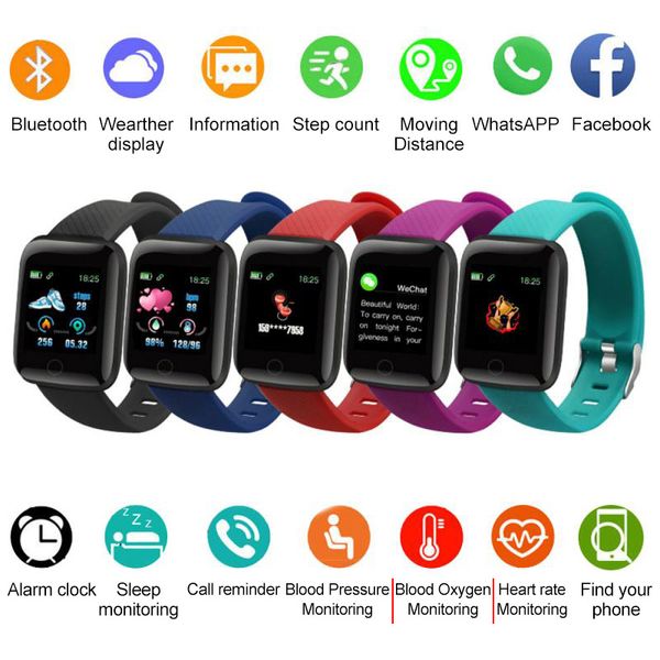 

d13 smart watch bracelet call reminder sms message push sport pedometer waterproof sleep fitness tracker smartband for iphone android ios