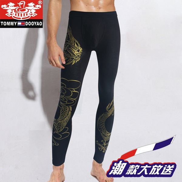 trendy warm men's fashion golden dragon pure cotton lycra men's warm slim low waist autumn pants stretch youth pants, Black;brown
trendy warm men's fashion golden dragon pure cotton lycra men's warm slim low waist autumn pants stretch youth pants, Black;brown