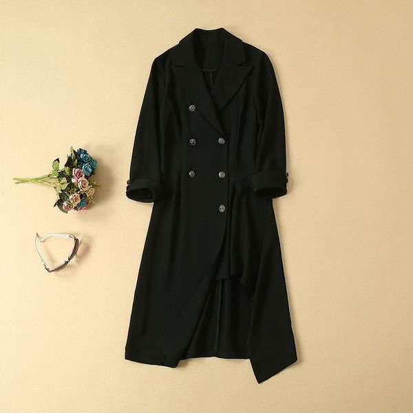 casual dresses 2021 autumn fashion trench women notched collar double breasted asymmetrical pink black work dress female, Black;gray
casual dresses 2021 autumn fashion trench women notched collar double breasted asymmetrical pink black work dress female, Black;gray