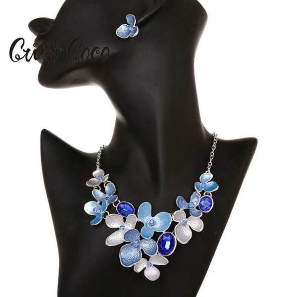 cring coco brand jewelry fashion crystal flower choker necklaces for party girl women alloy necklace dropshipping, Silver
cring coco brand jewelry fashion crystal flower choker necklaces for party girl women alloy necklace dropshipping, Silver