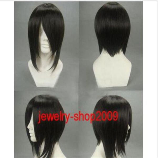 new wig cosplay kuroshitsuji ash short black heat resistant wig