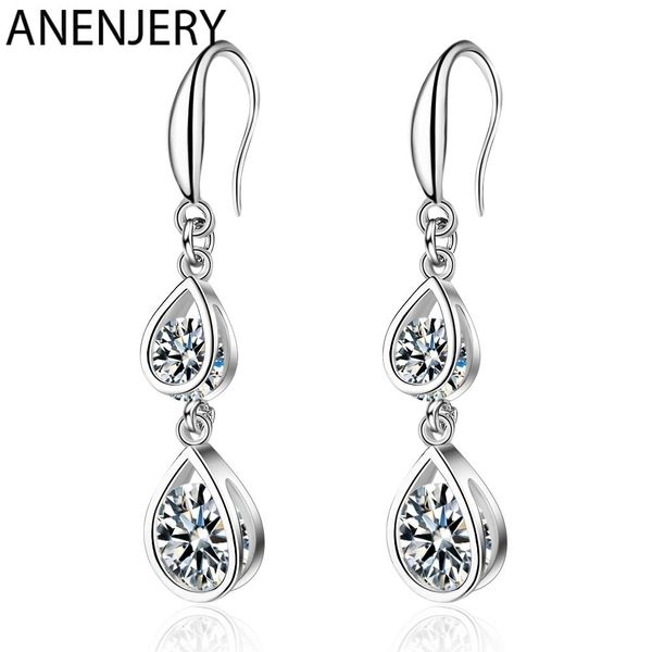 anenjery 925 sterling silver zircon water drop tassel earrings for women gift s-e883
anenjery 925 sterling silver zircon water drop tassel earrings for women gift s-e883