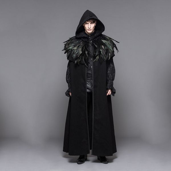 2020 new gothic punk british style fashion detachabl mens wool cloak cape long black hooded trench coat men windbreaker overcoat, Tan;black
2020 new gothic punk british style fashion detachabl mens wool cloak cape long black hooded trench coat men windbreaker overcoat, Tan;black