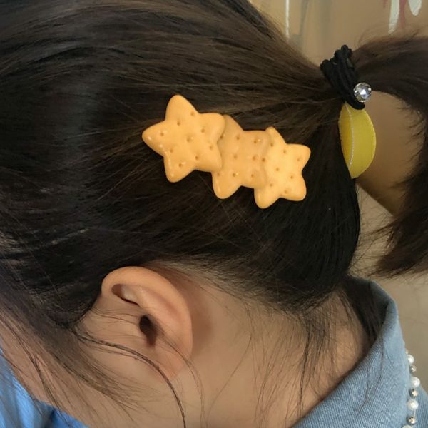 1pcs cartoon shape scrunchy girls cute simulated biscuits hair clip headbands hair tie kids hairclip band accessories, Golden;silver
1pcs cartoon shape scrunchy girls cute simulated biscuits hair clip headbands hair tie kids hairclip band accessories, Golden;silver