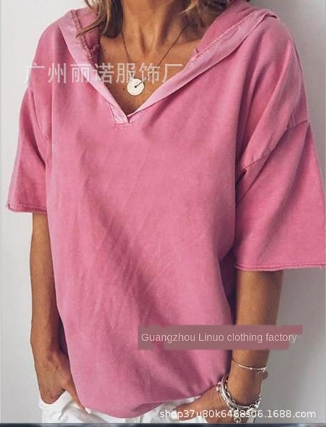 drkry casual solid color letter printed hooded short-sleeved large size clothing casual women's solid color letter t-shirt printed hood, White
drkry casual solid color letter printed hooded short-sleeved large size clothing casual women's solid color letter t-shirt printed hood, White