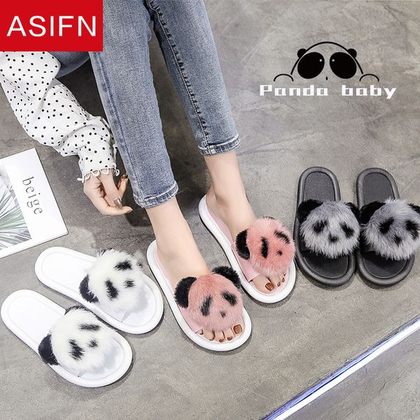 asifn fur slides women summer slippers fashion outdoor wear panda flat bottom mop indoor home cute red ins style sandals, Black
asifn fur slides women summer slippers fashion outdoor wear panda flat bottom mop indoor home cute red ins style sandals, Black